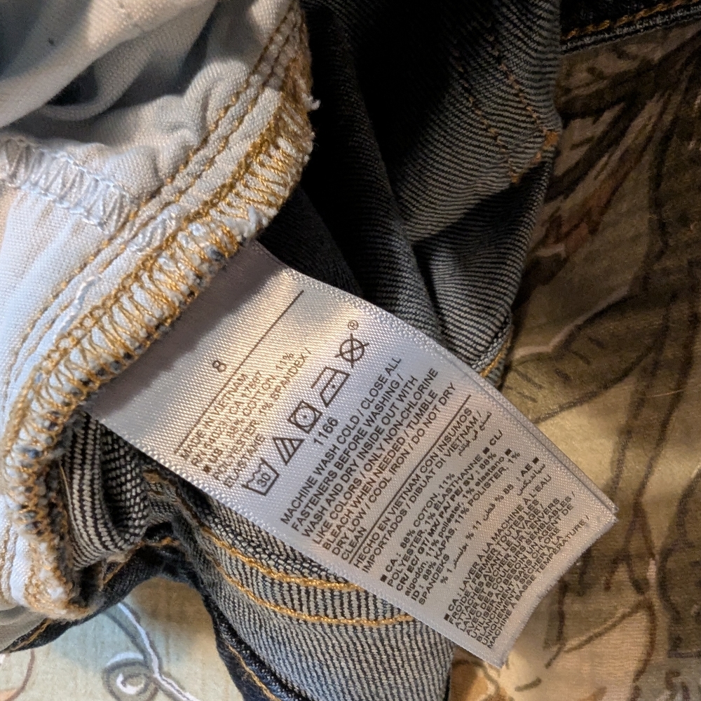high rise curvy straight button fly jeans Old Navy - Picture 7 of 8